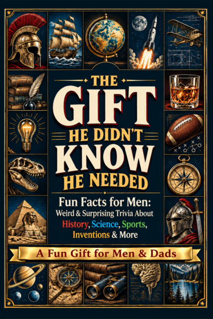 THE GIFT HE DIDN’T KNOW HE NEEDED Fun Facts for Men: Weird & Surprising Trivia About History, Science, Sports, Inventions & More | A Fun Gift for Men & Dads